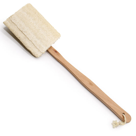 Long Loofah Body Brush [detatchable handle]